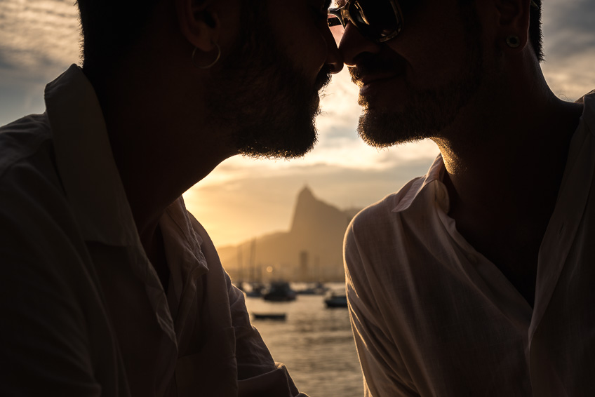 Ensaio Fotográfico Gay RJ | Leon e Rodrigo | Mureta da Urca
